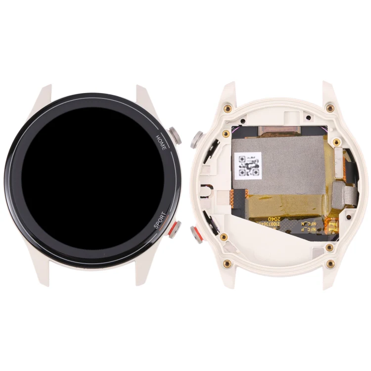 Original LCD Screen For Xiaomi Mi Watch / Watch Color Sport / Watch Revolve Active Digitizer Full Assembly with Frame (White) - Image 2