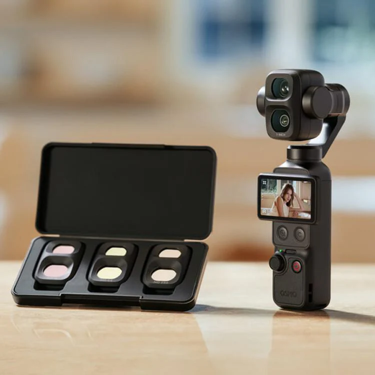 Original ND Filter Set For DJI Osmo Pocket 4P Includes ND16, ND64, and ND256