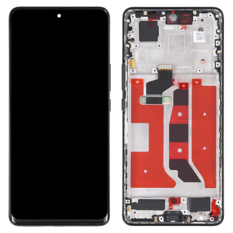 Original OLED LCD Screen for Honor 50 Digitizer Full Assembly with Frame(Black) - Image 2