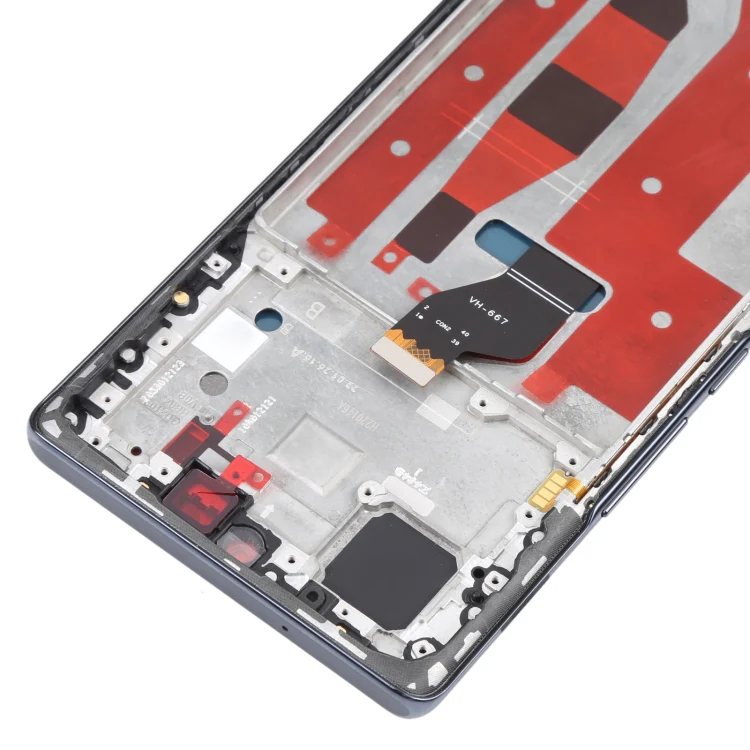 Original OLED LCD Screen for Honor 60 Digitizer Full Assembly with Frame(Black) - Image 4