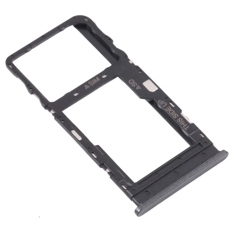 Original SIM Card Tray + Micro SD Card Tray for TCL 10L/10 Lite T770H T770B(Black) - Image 3