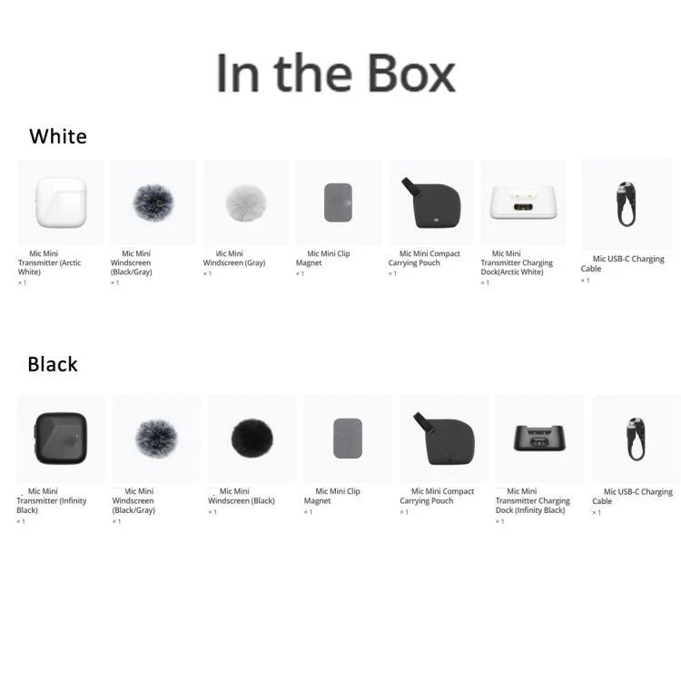 Original Transmitter For DJI Mic Mini (White) - Image 7