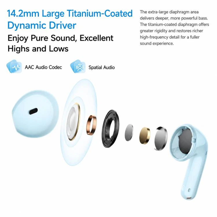 Original Xiaomi REDMI Buds 8 Active Semi In-Ear Bluetooth Earphone(Black) - Image 11