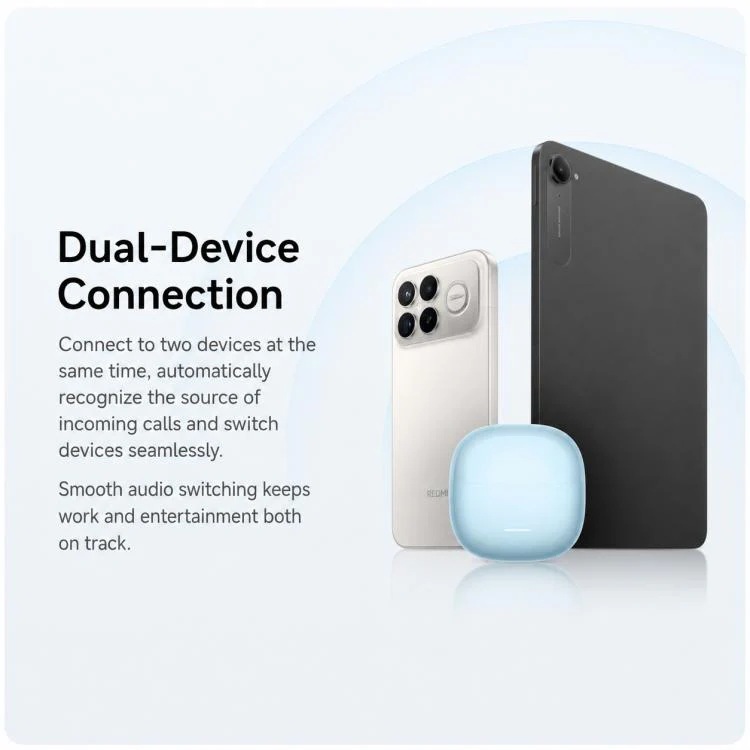 Original Xiaomi REDMI Buds 8 Active Semi In-Ear Bluetooth Earphone(Milky White) - Image 7