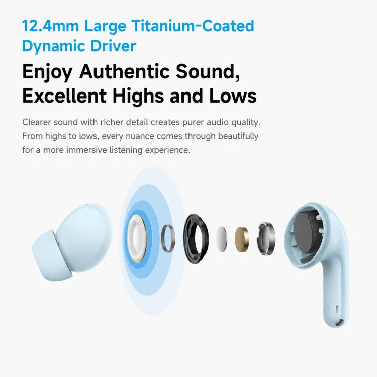 Original Xiaomi REDMI Buds 8 Lite Active Noise Reduction Bluetooth Earphone(White) - Image 5