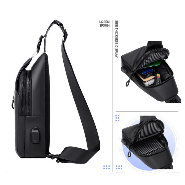 OUMANTU 0126 Outdoor Large Capacity Breathable Waterproof Shoulder Crossbody Chest Bag(Blue) - Image 5