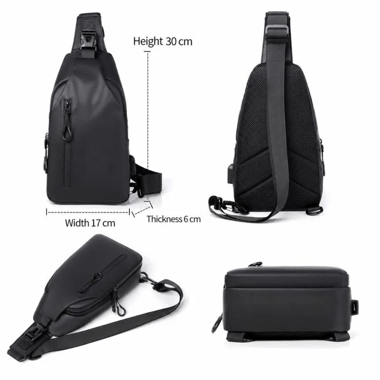 OUMANTU 0126 Outdoor Large Capacity Breathable Waterproof Shoulder Crossbody Chest Bag(Blue) - Image 6