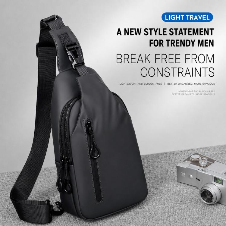 OUMANTU 0126 Outdoor Large Capacity Breathable Waterproof Shoulder Crossbody Chest Bag(Blue) - Image 9