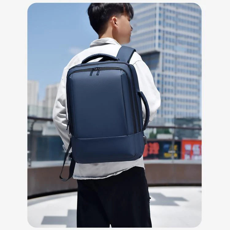 OUMANTU 2103B Large Capacity Waterproof Business Laptop Backpack(Black) - Image 12
