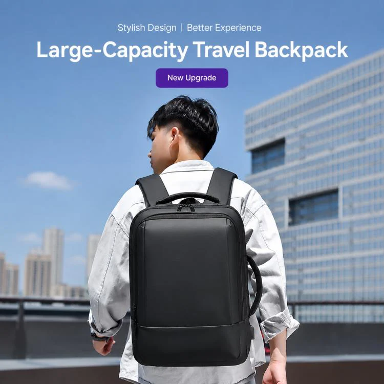 OUMANTU 2103B Large Capacity Waterproof Business Laptop Backpack(Green) - Image 3