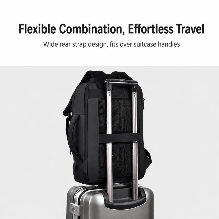 OUMANTU 2103B Large Capacity Waterproof Business Laptop Backpack(Green) - Image 9