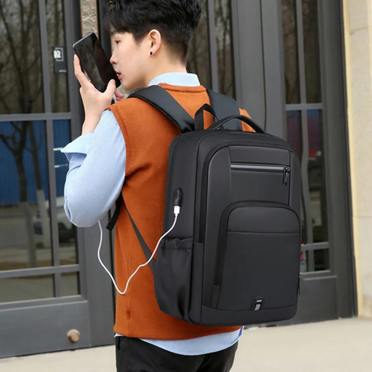 OUMANTU 2215 Large Capacity Waterproof Oxford Cloth Backpack(Black) - Image 16
