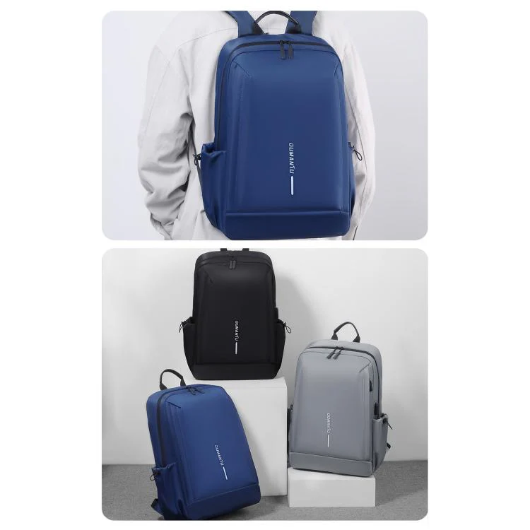 OUMANTU 2316 Multifunctional Business Letter Logo Backpack Laptop Bag(Grey) - Image 10