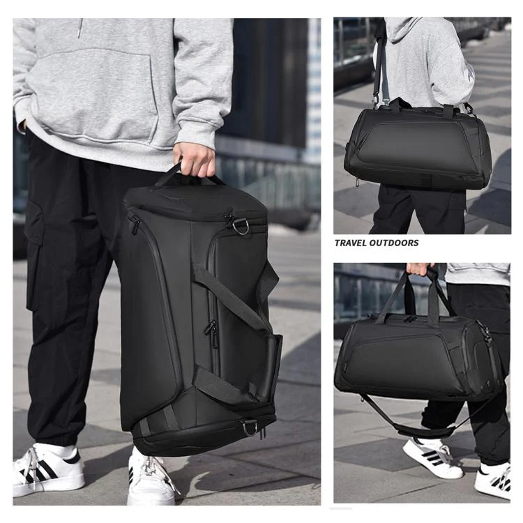 OUMANTU 4005 Large Capacity Wet and Dry Separation Fitness Crossbody Bag(Black) - Image 13