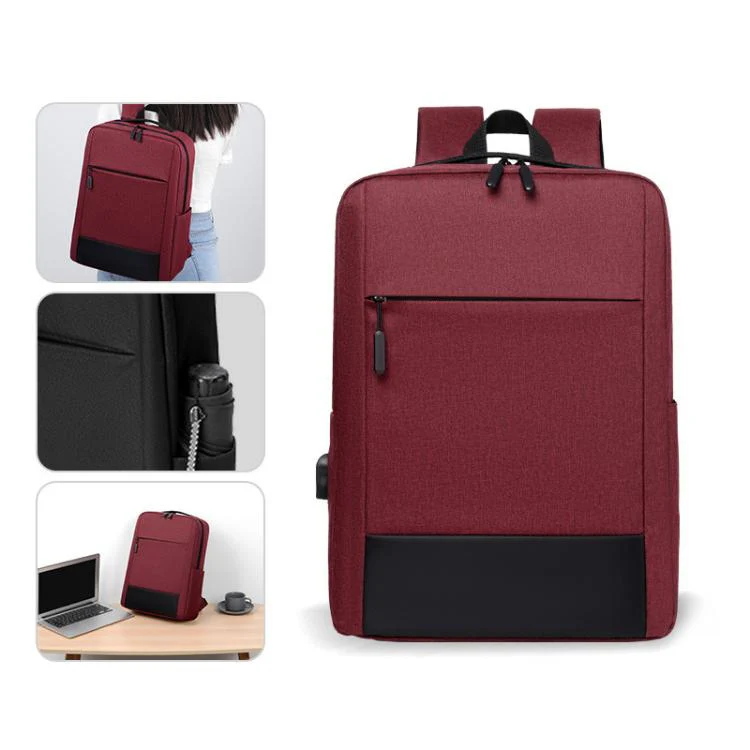 OUMANTU 6939 Men Large Capacity Business Laptop Backpack(Red) - Image 2