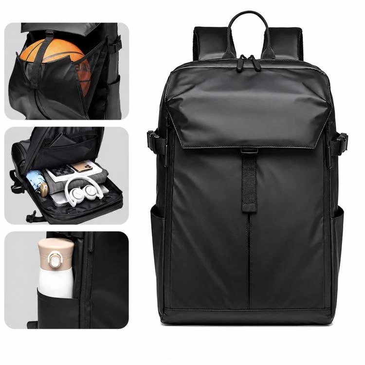 OUMANTU K102 Waterproof Large Capacity Casual Backpack(Black) - Image 2