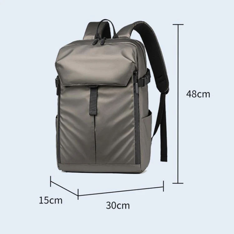 OUMANTU K102 Waterproof Large Capacity Casual Backpack(Black) - Image 6