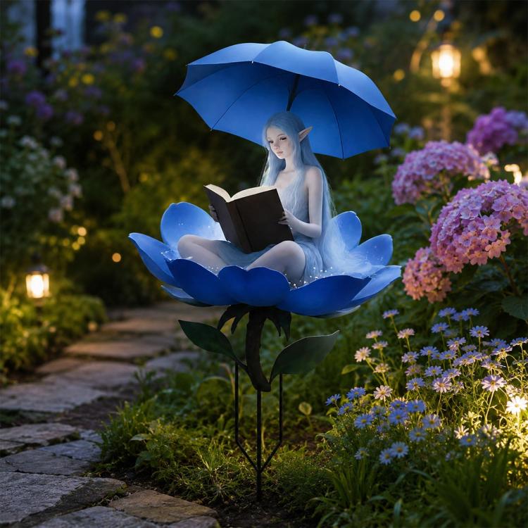 Outdoor Acrylic Decorative Garden Stake(Blue Fairy)
