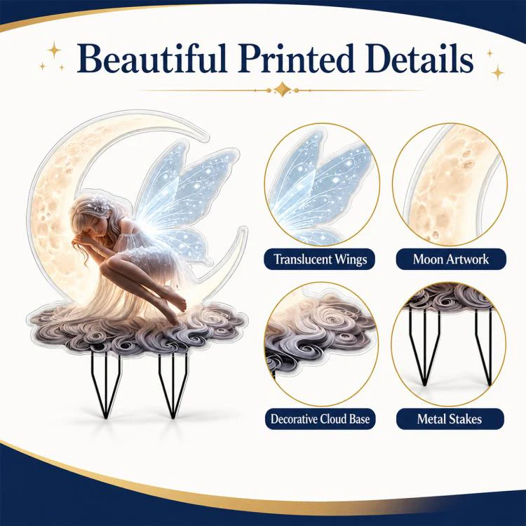 Outdoor Acrylic Decorative Garden Stake(Sleeping Beauty) - Image 5