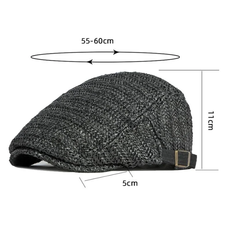 Outdoor Breathable Mesh Beret Painter Hat(Black) - Image 3
