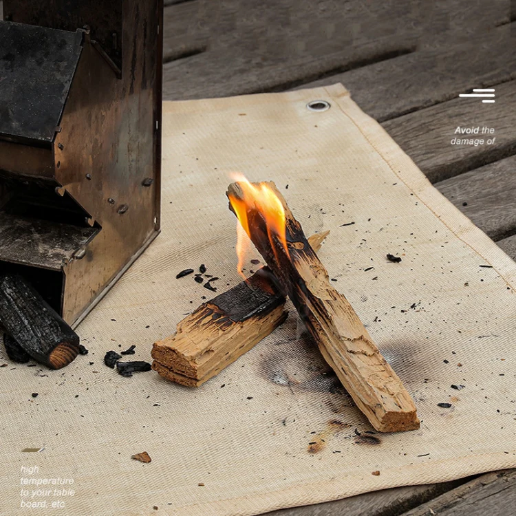 Outdoor Camping Fiberglass Heat Insulation Pad Fireproof Cloth, Size: 56x80cm - Image 6
