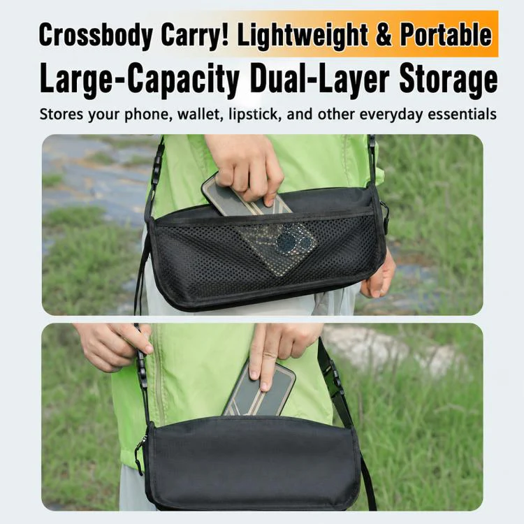 Outdoor Camping Foldable Stool Portable Crossbody Carry Bag(Green) - Image 13