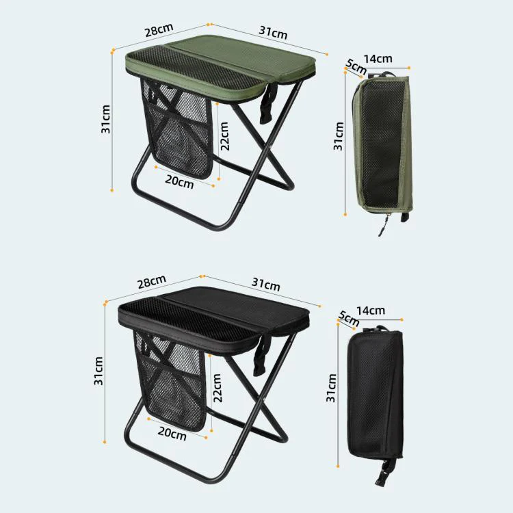 Outdoor Camping Foldable Stool Portable Crossbody Carry Bag(Khaki) - Image 16