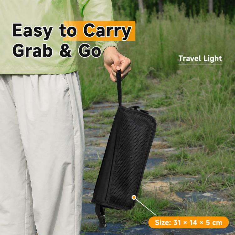 Outdoor Camping Foldable Stool Portable Crossbody Carry Bag(Khaki) - Image 6