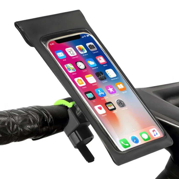 Outdoor Cycling Mobile Phone Navigation Waterproof Bracket(Black Green) - Image 7