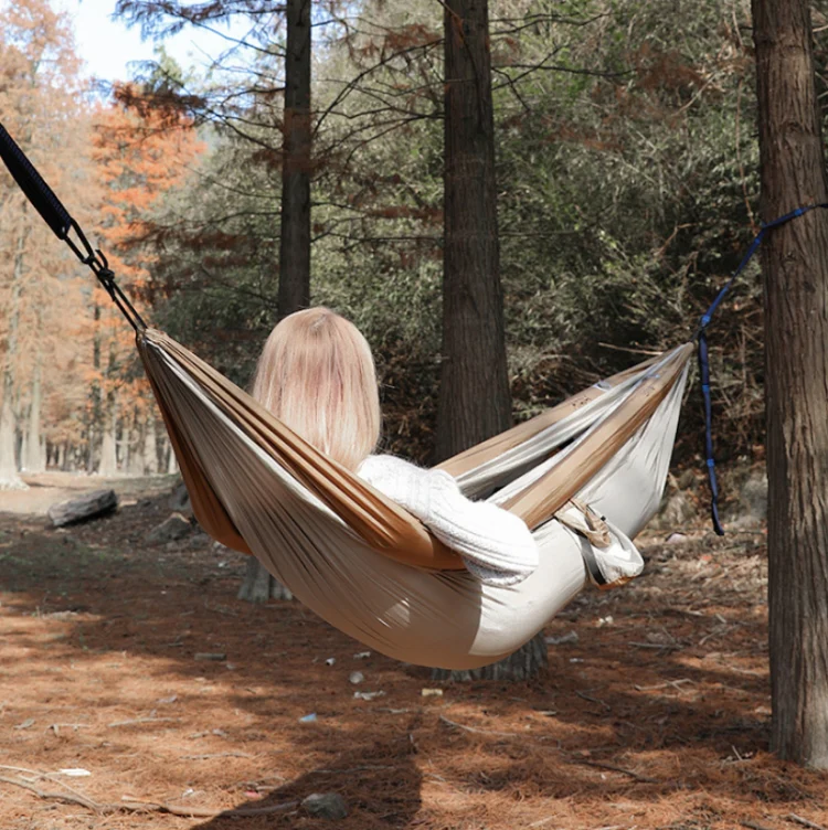 Outdoor Double Inflatable Hammock Anti-Rollover Camping Swing, Size: 270x140cm(Royal Blue) - Image 5