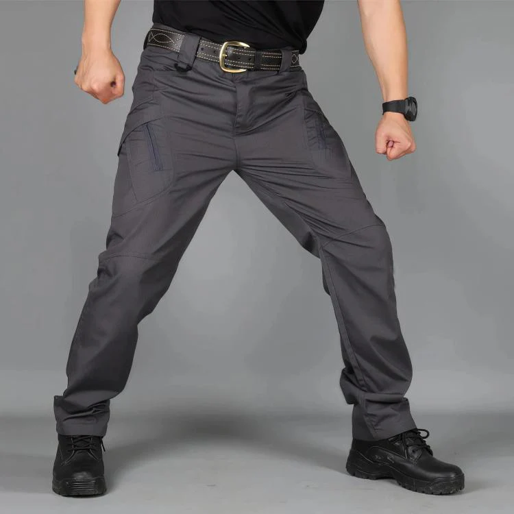 Outdoor Durable Breathable Hiking Long Pants For Men, Size: XXL(Gray)