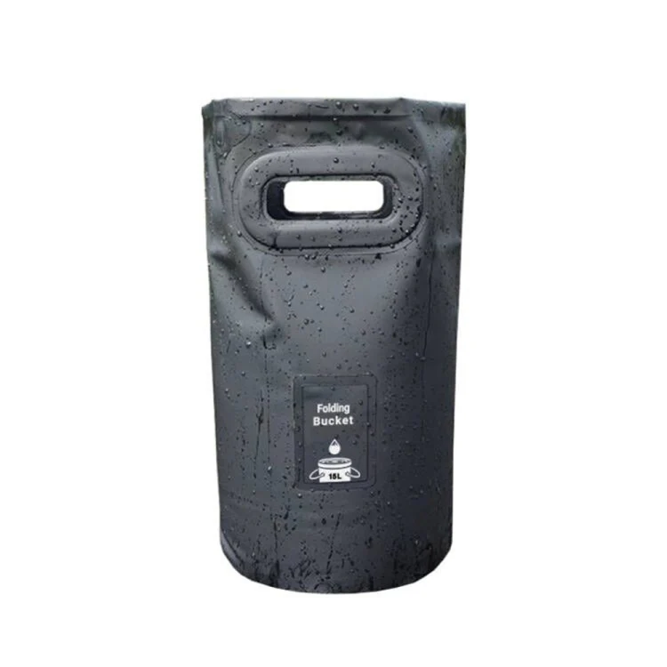 Outdoor Folding Bucket Convenient Camping Picnic Fishing Barrel, Capacity: 15L