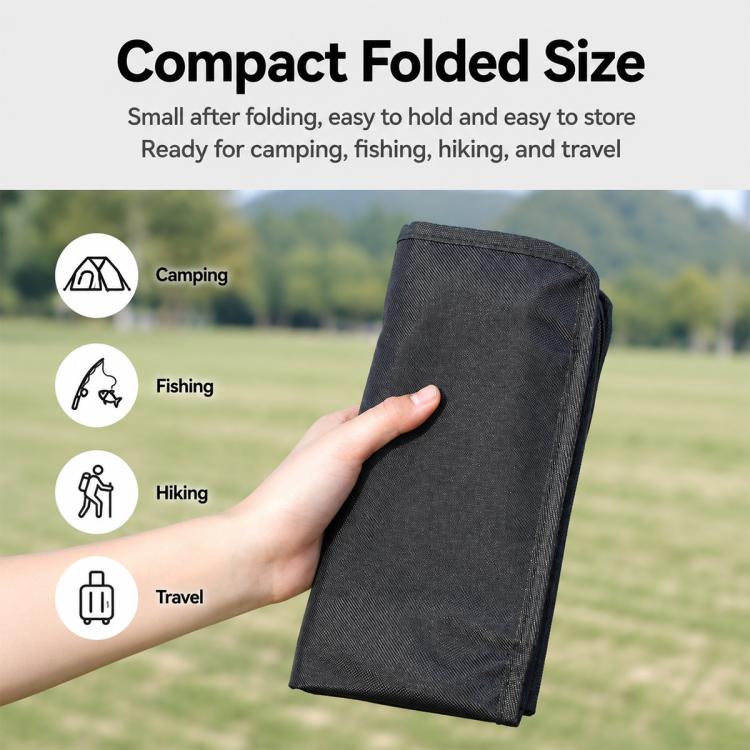 Outdoor Folding Chair Portable Storage Zippered Bag Camping Gear, Style:Small-Khaki - Image 10