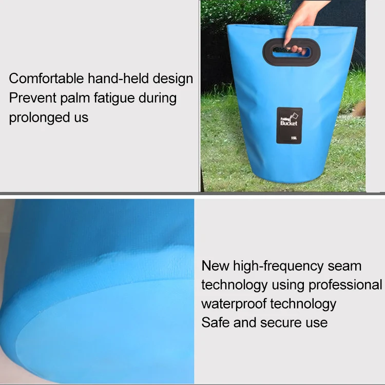 Outdoor Portable Folding Sink PVC Collapsible Bucket, Capacity: 15L (Yellow) - Image 5
