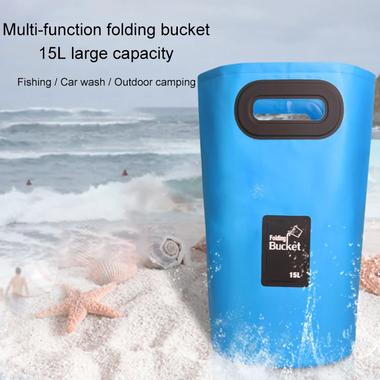 Outdoor Portable Folding Sink PVC Collapsible Bucket, Capacity: 15L (Yellow) - Image 6