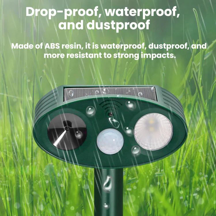Outdoor Solar-Powered Ultrasonic Animal Repellent(708B Strobe) - Image 3