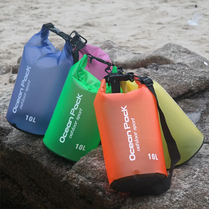 Outdoor Waterproof Single Shoulder Dry Bag Dry Sack PVC Barrel Bag, Capacity: 5L (Yellow) - Image 7