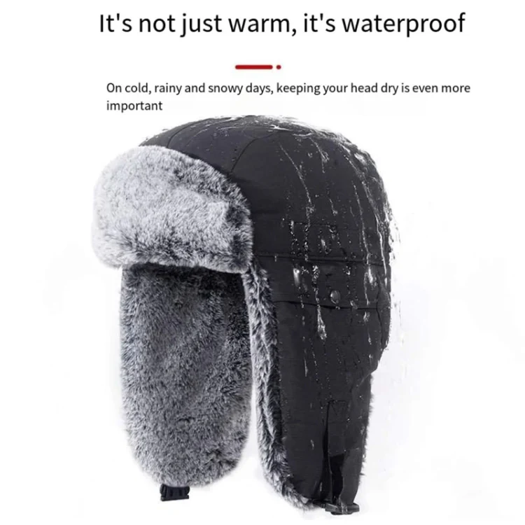 Outdoor Windproof Hat Winter Thickened Cotton Cap Warm Coldproof Riding Cap, Cap Size: 62-66cm (Orange) - Image 3