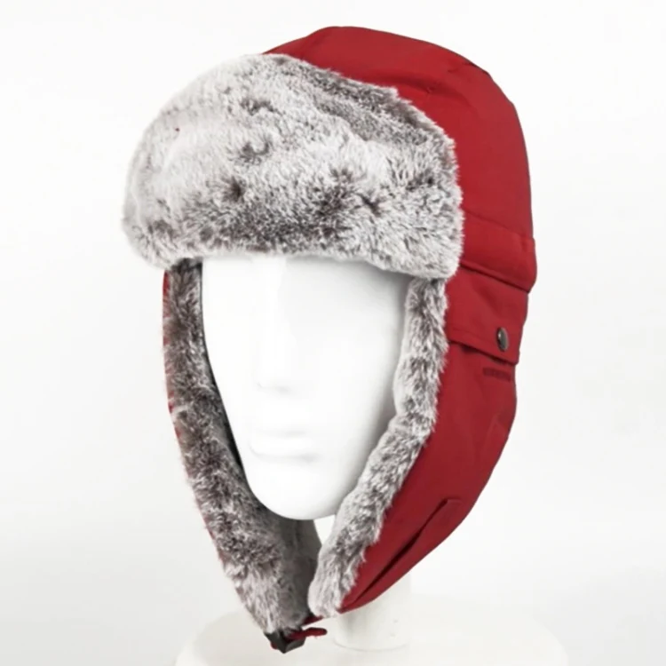 Outdoor Windproof Hat Winter Thickened Cotton Cap Warm Coldproof Riding Cap, Cap Size: 62-66cm (Red) - Image 10