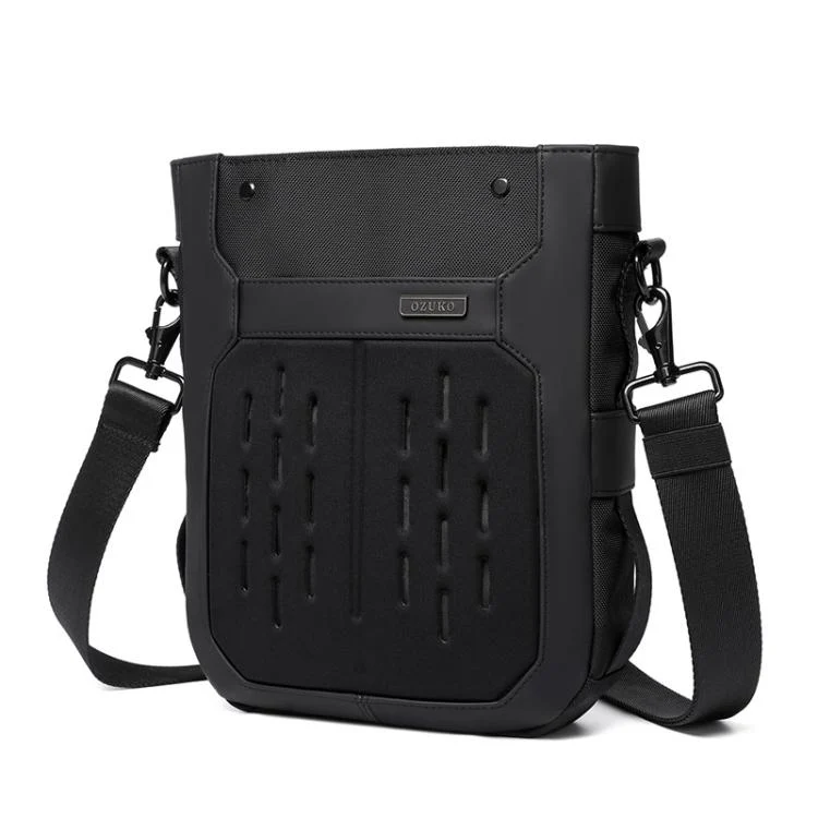 OZUKO Men Waterproof Commuting Crossbody Shoulder Bag(Black)