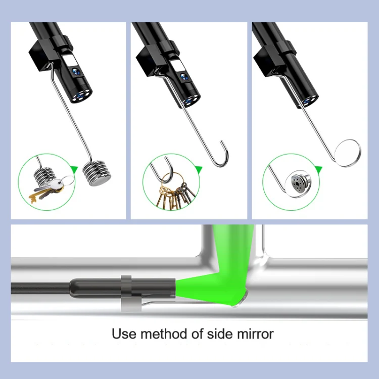 P005 8mm Single Lenses Industrial Pipeline Endoscope with 4.3 inch HD Screen, Spec:1m Tube - Image 8