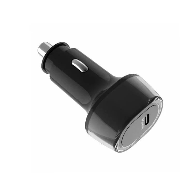 P01 PD45W Type-C / USB-C Buck Boost Car Charger(Black) - Image 2