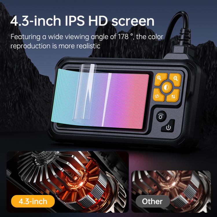 P100A 4.3 inch IPS HD Screen 8mm Industry Digital Endoscope, Type:10m Hard Cable Single-lens - Image 3