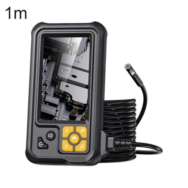 P100A 4.3 inch IPS HD Screen 8mm Industry Digital Endoscope, Type:1m Hard Cable Dual-lens