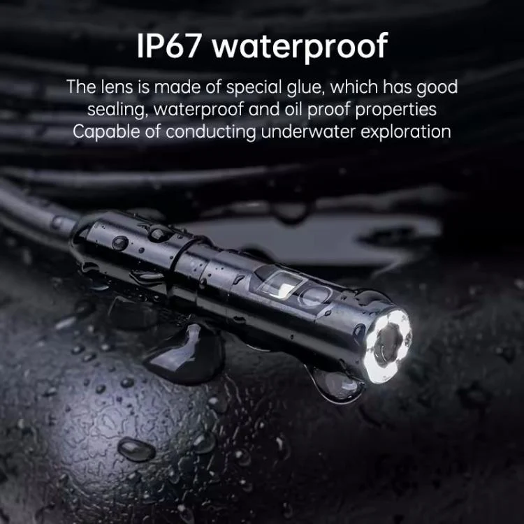 P100A 4.3 inch IPS HD Screen 8mm Industry Digital Endoscope, Type:1m Hard Cable Dual-lens - Image 7