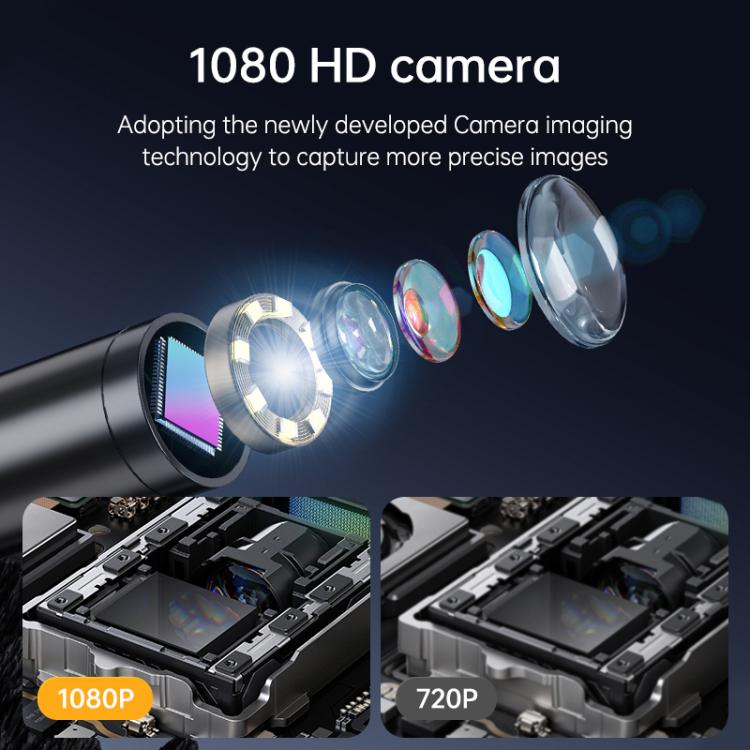 P100A 4.3 inch IPS HD Screen 8mm Industry Digital Endoscope, Type:1m Hard Cable Single-lens - Image 4