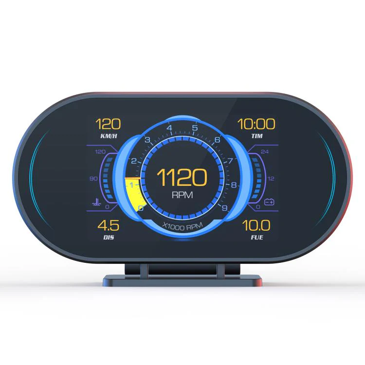 P27 Multi-functional LCD HD OBD2 GPS Gauge Speedometer(Black) - Image 2