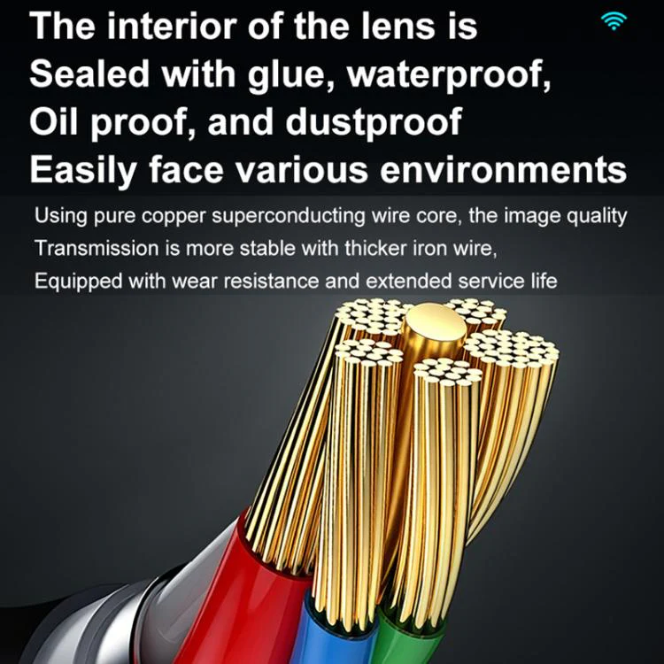 P280 5 inch HD Screen 8mm Industry Digital Endoscope, Type:10m Hard Cable Dual-lens - Image 8