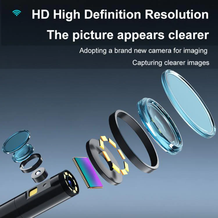 P280 5 inch HD Screen 8mm Industry Digital Endoscope, Type:2m Hard Cable Single-lens - Image 5