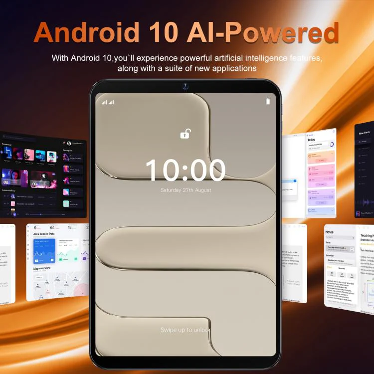 Pab 17 Pro 10.1 inch 4G LTE Tablet PC, 4GB+64GB, Android 10 MTK6755 Octa Core, AU Plug (Orange) - Image 14